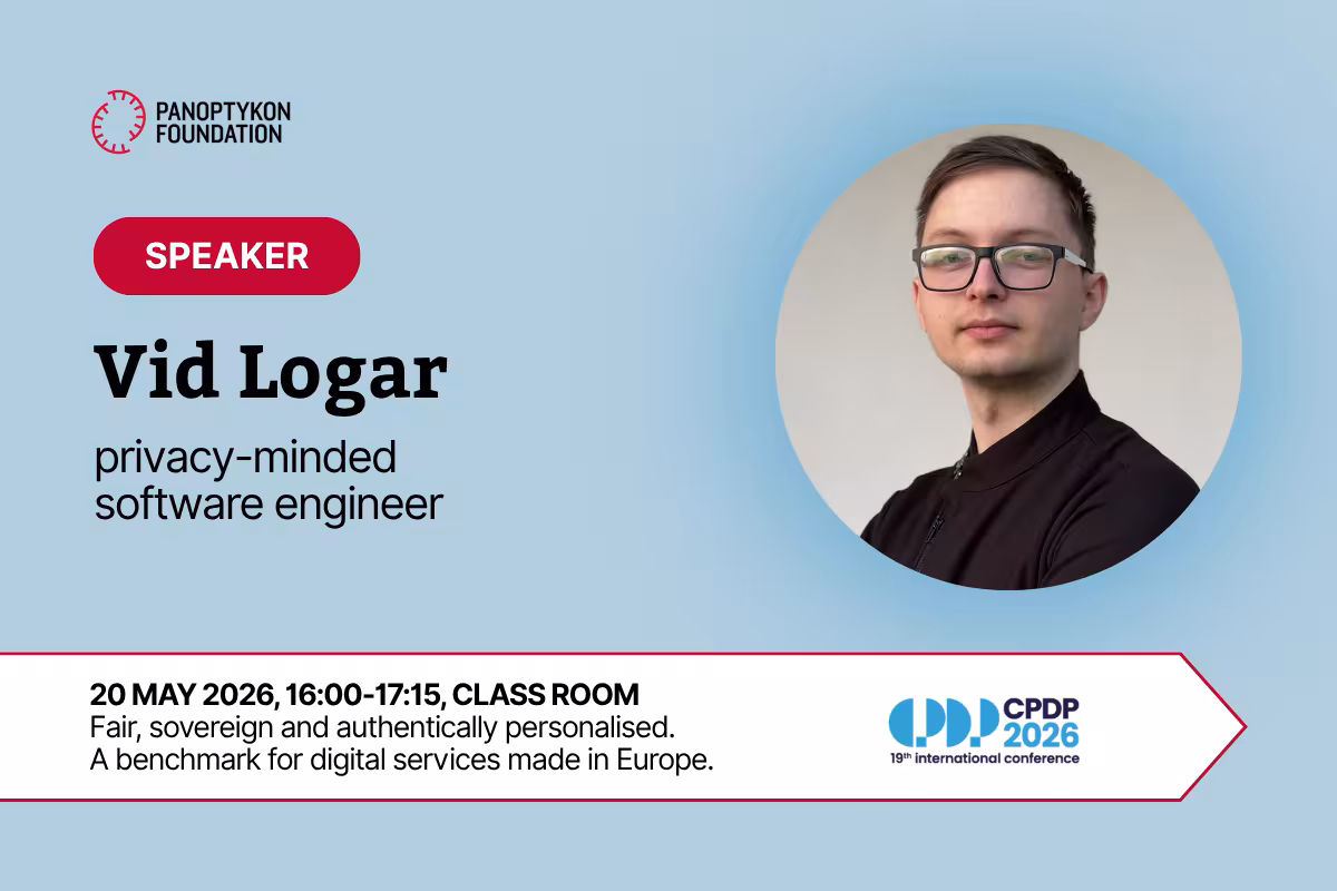 Vid Logar, privacy-minded software engineer